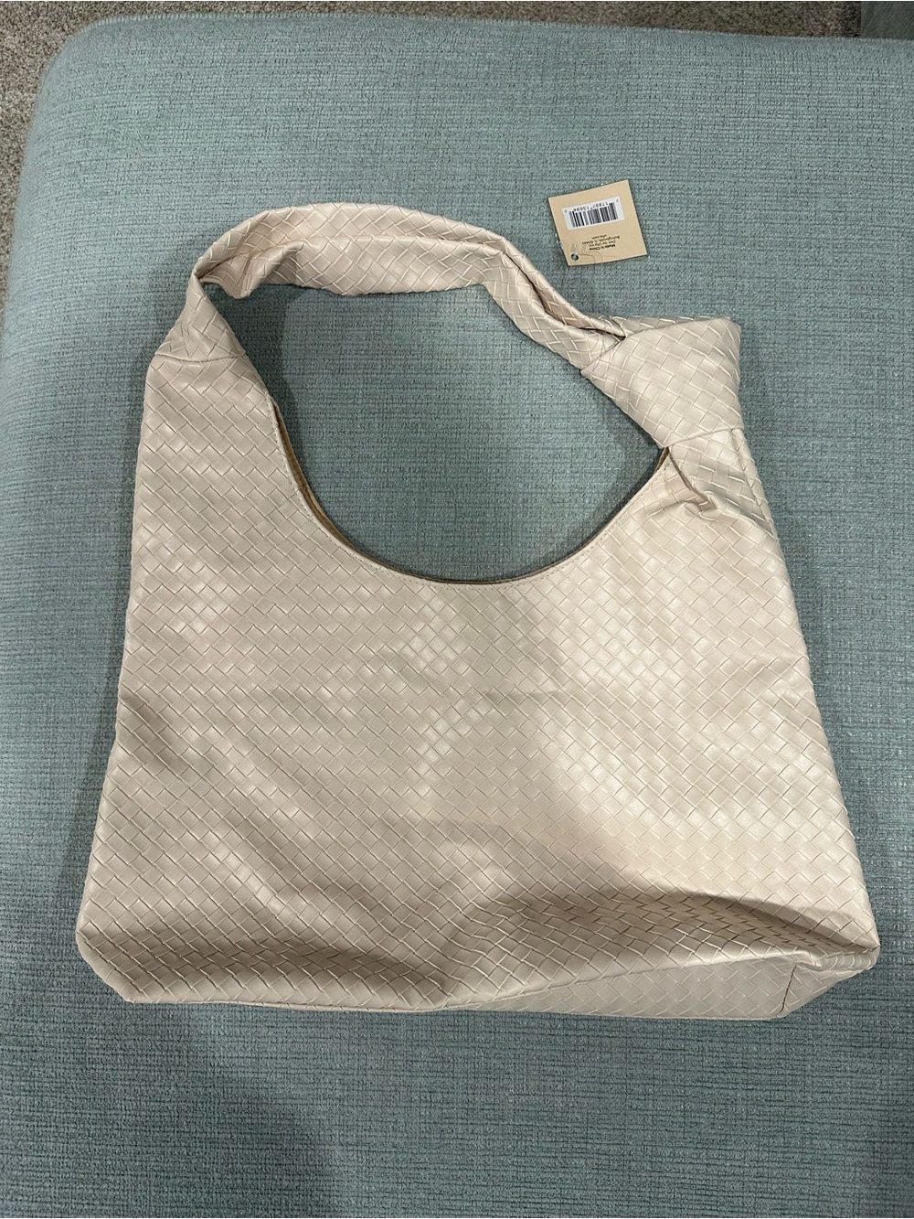 Ulta Beauty Woven Hobo Bag in Cream